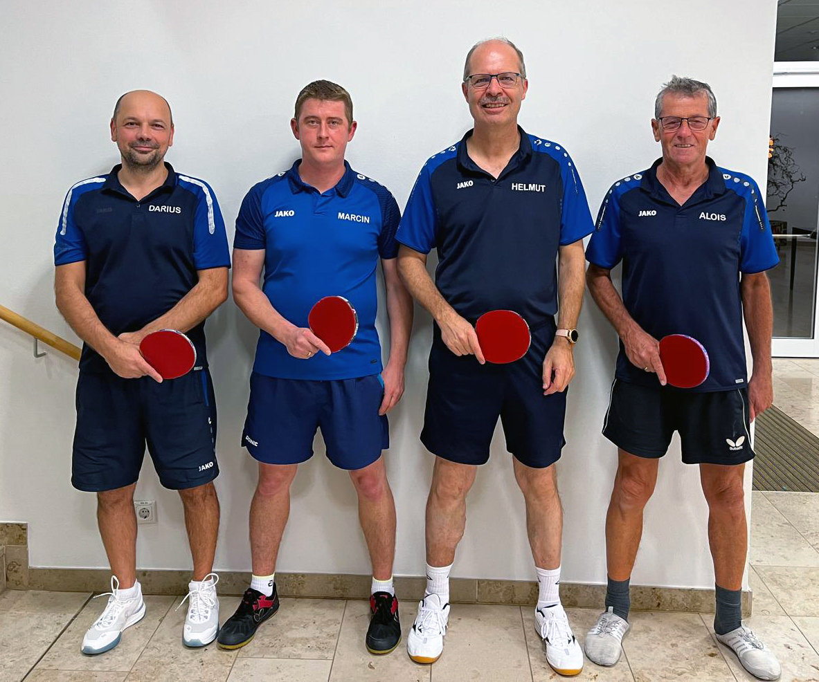 V.l.n.r.: Restea Darius, Bielat Marcin, Heizeneder Helmut, Mayrhofer Alois,   Herren A Mannschaft 2025